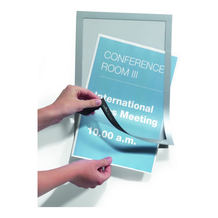 DURABLE Cadre d’information DURAFRAME® A4 10 pièces argenté