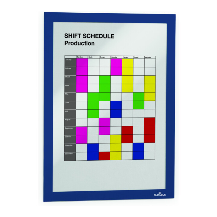 Durable Cadre d'information DURAFRAME® A4 2 pièces bleu foncé