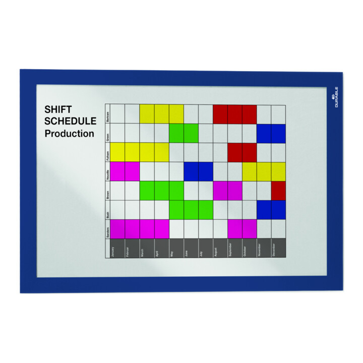 Durable Cadre d'information DURAFRAME® A4 2 pièces bleu foncé