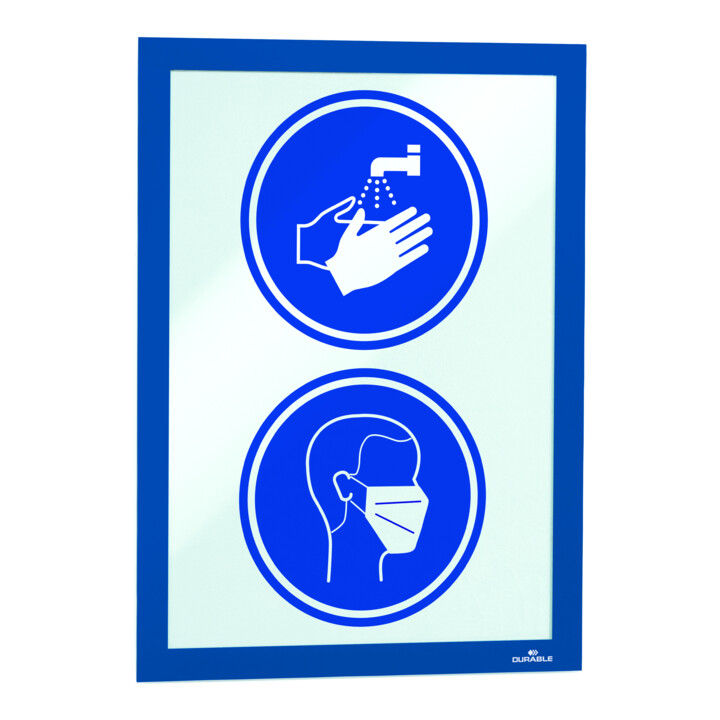 Durable Cadre d'information DURAFRAME® A4 2 pièces bleu foncé