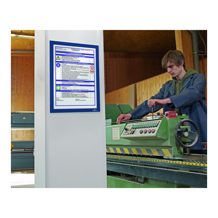 Durable Cadre d'information DURAFRAME® A4 2 pièces bleu foncé