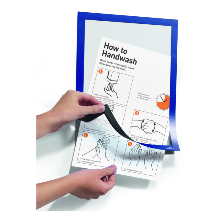 Durable Cadre d'information DURAFRAME® A4 2 pièces bleu foncé