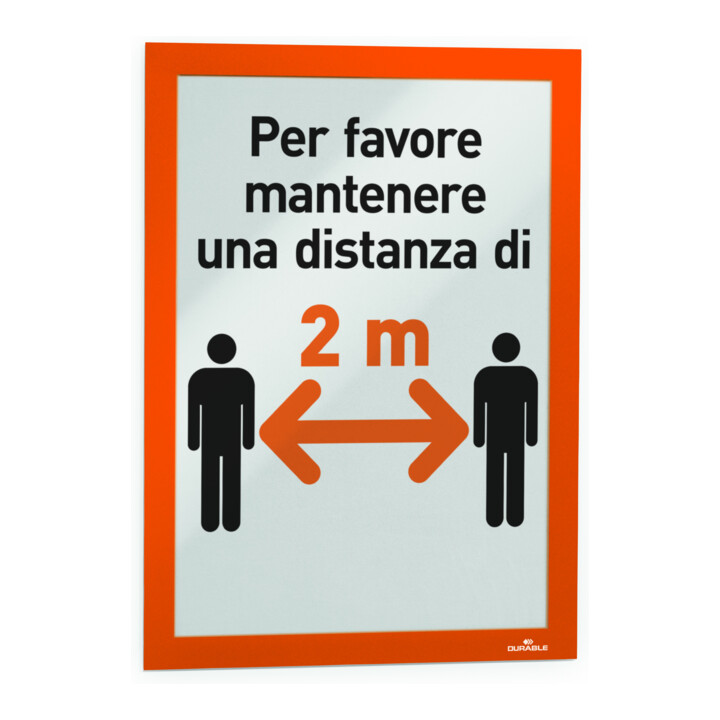 DURABLE Cadre d’information DURAFRAME® A4 2 pièces orange