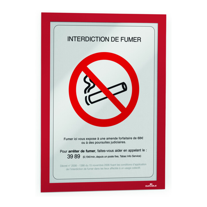 DURABLE Cadre d'information DURAFRAME® A4 2 pièces rouge