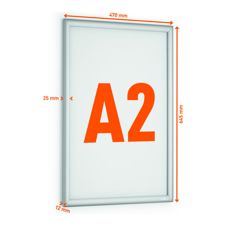 Durable Cadre pliant aluminium OUTDOOR A2 argent