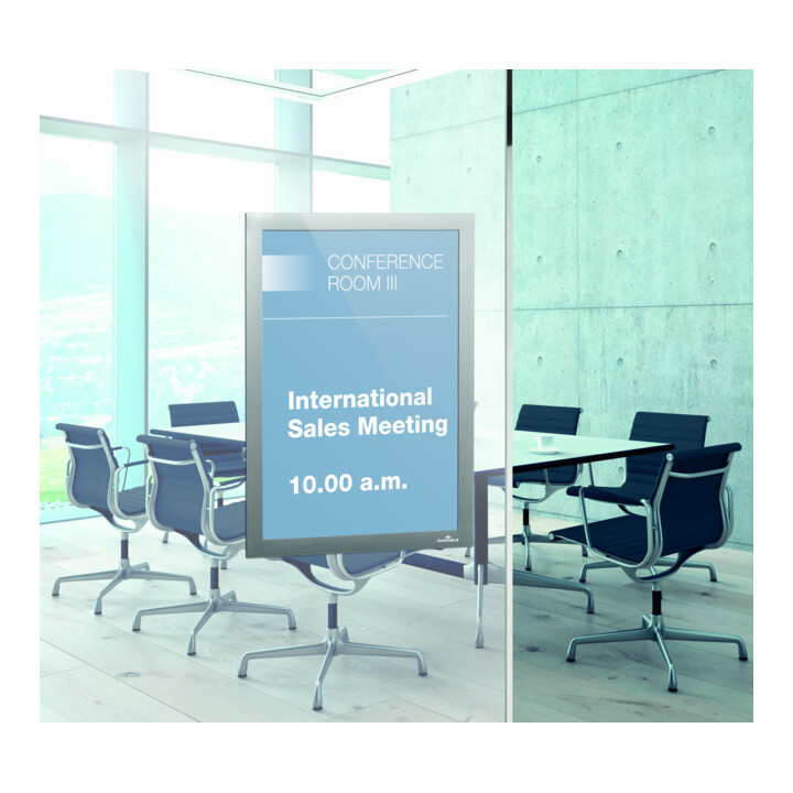 Durable Cadres d’information DURAFRAME® A4 2 pièces argentés
