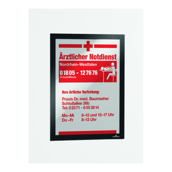 DURABLE Cadres d’information DURAFRAME® A4 2 pièces noir