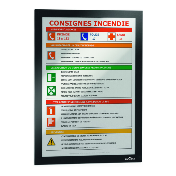 DURABLE Cadres d’information DURAFRAME® A4 2 pièces noir
