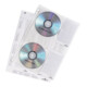 DURABLE CD/DVD Hülle COVER M 522219 PP transparent 5 St./Pack.-1