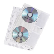 DURABLE CD/DVD Hülle COVER M 522219 PP transparent 5 St./Pack.