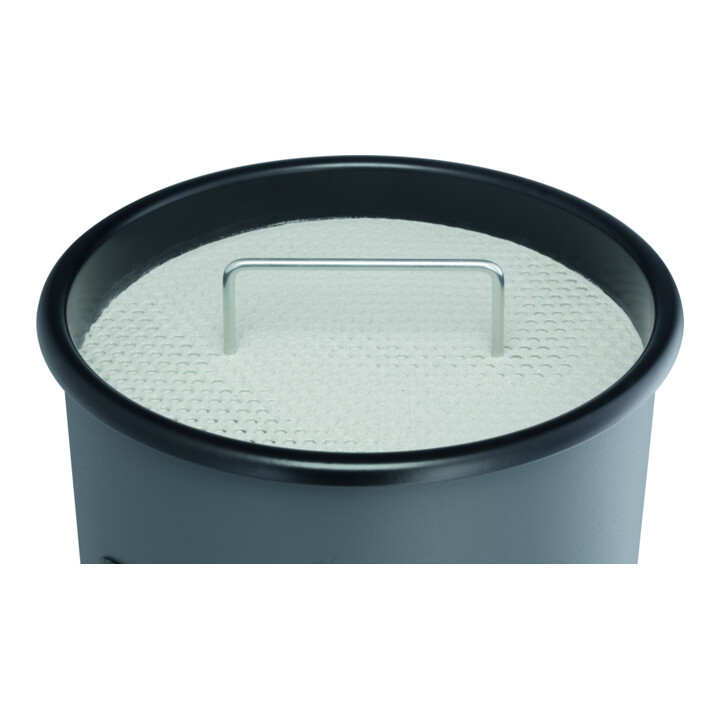 DURABLE Corbeille à papier métal 17 L ronde avec cendrier 333058 anthracite