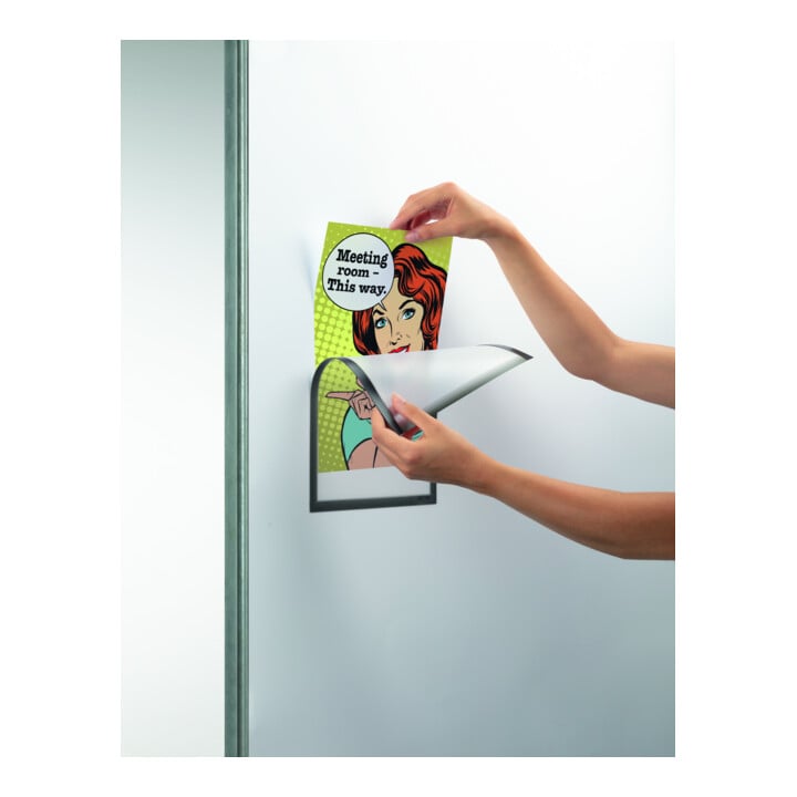 DURABLE Dokumentenhalter A4 magnetisch 5 Stück anthrazit