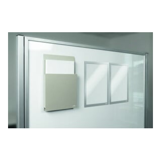 DURABLE Dokumentenhalter INFO BOX A4 magnetisch grau 507310