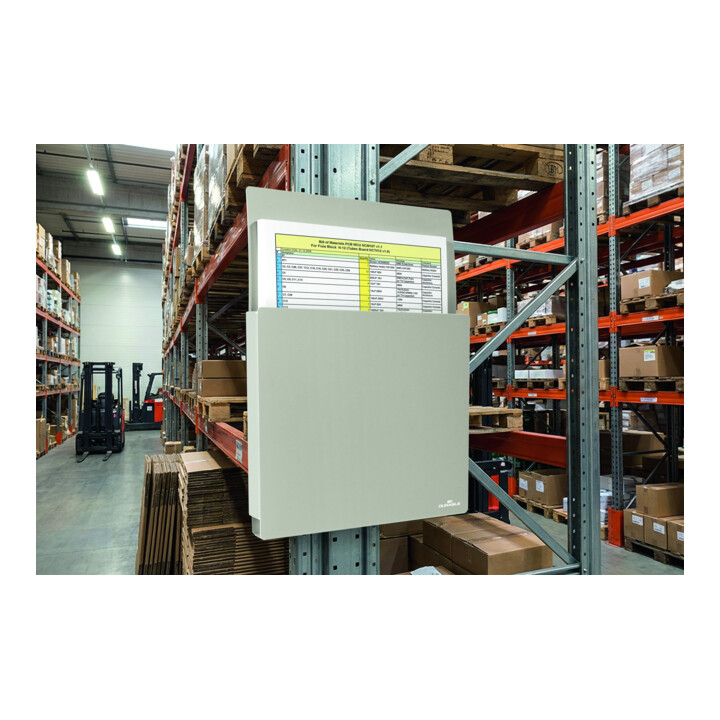 DURABLE Dokumentenhalter INFO BOX A4 magnetisch grau 507310