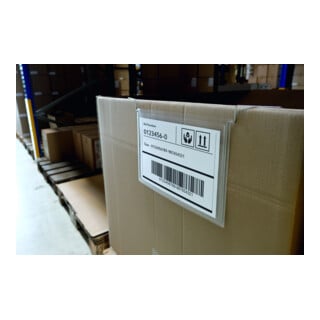 Durable Drahtbügeltasche A4 quer PP 50 Stk Transparent
