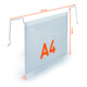 Durable Drahtbügeltasche A4 quer PP 50 Stk Transparent