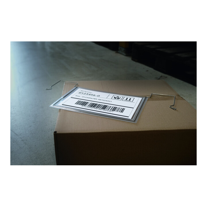 Durable Drahtbügeltasche A4 quer PP 50 Stk Transparent