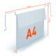 Durable Drahtbügeltasche A4 quer PP 50 Stk Transparent