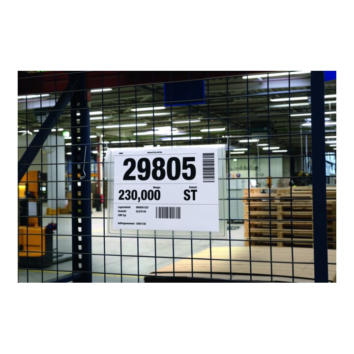 Durable Drahtbügeltasche A4 quer PP 50 Stk Transparent