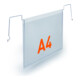 Durable Drahtbügeltasche A5 quer PP 50 Stk transparent
