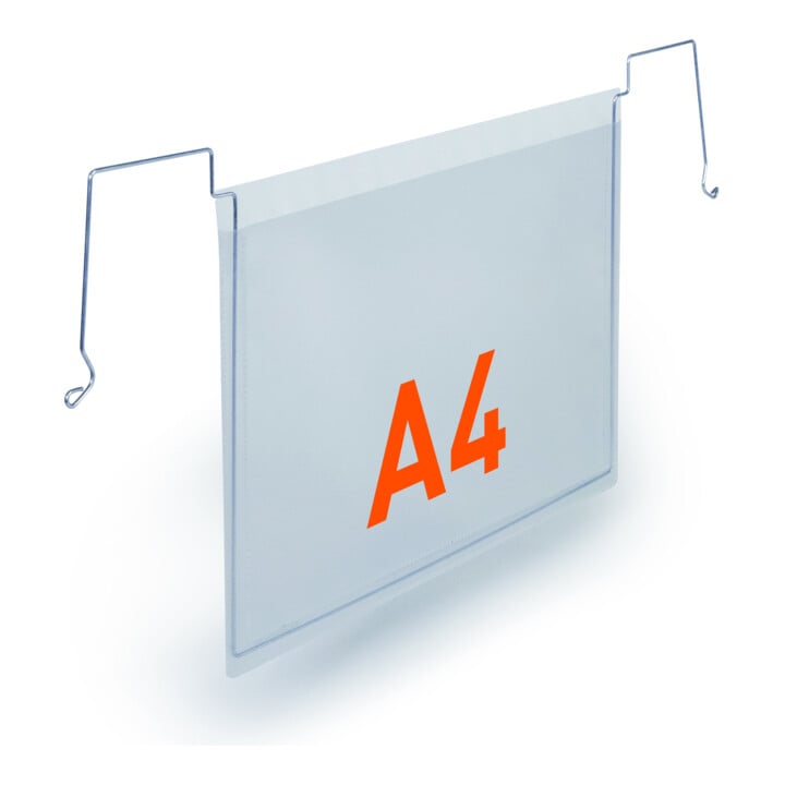 Durable Drahtbügeltasche A5 quer PP 50 Stk transparent