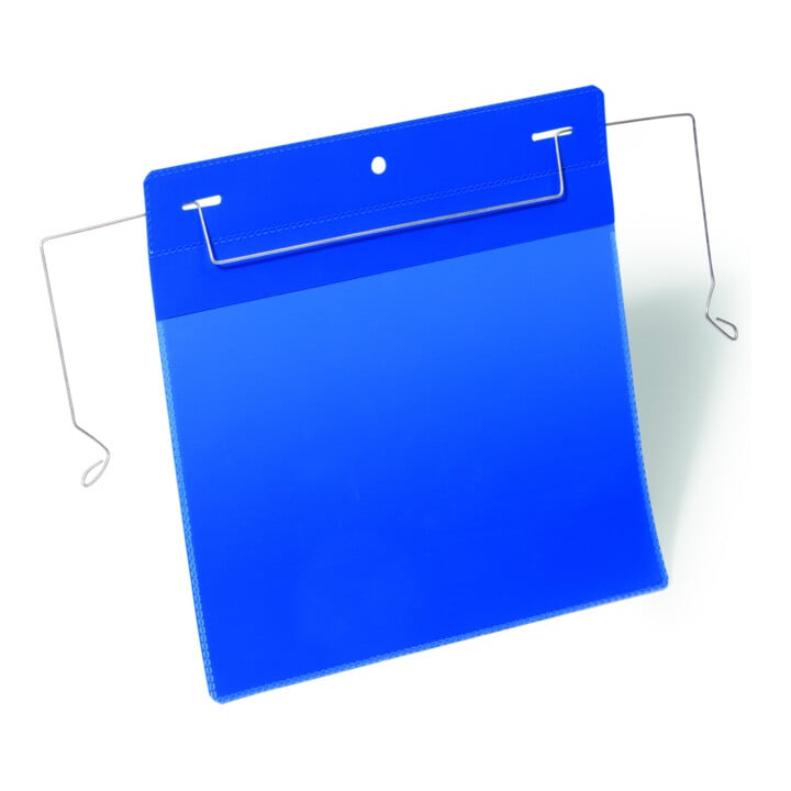 Durable Drahtbügeltaschen A5 quer 50 Stück dunkelblau 175207