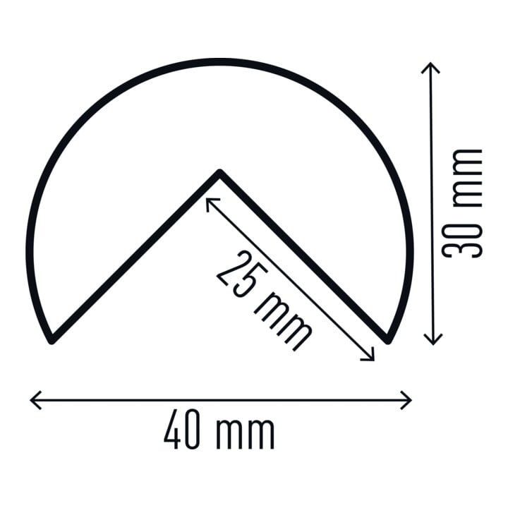 DURABLE Eckschutzprofil C19 1m gelb/schwarz