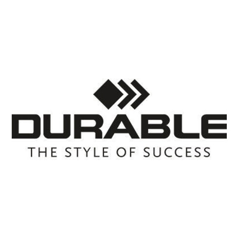 DURABLE Einhängehefter 258002 DIN A4 kaufm. Heftung Hartfolie ws