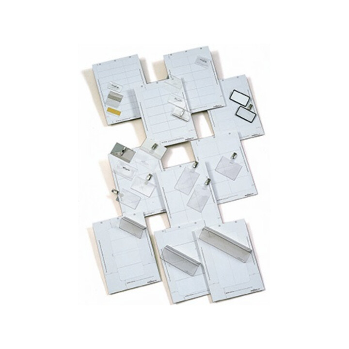 DURABLE Einsteckschild BADGEMAKER 145502 90x54mm weiß 200 St./Pack.