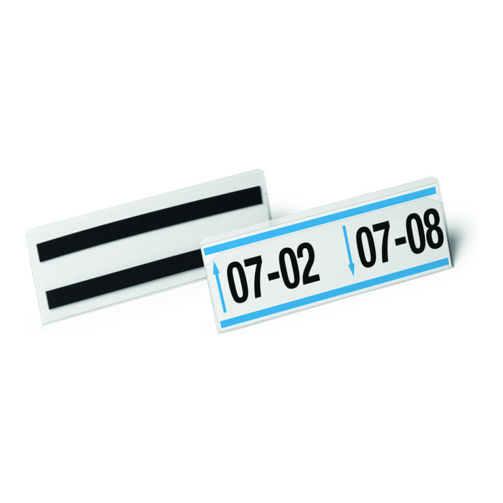 Durable Etikettentasche HARD COVER magnetisch 1/2 A5 quer