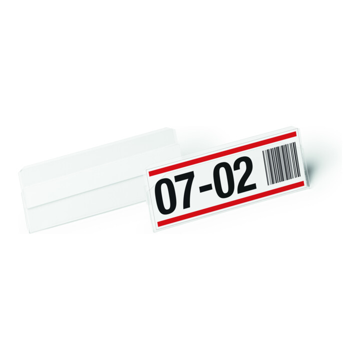 Durable Etikettentasche HARD COVER selbstklebend 100 x 38 mm