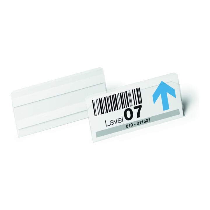 DURABLE Etikettentaschen 1/2 A5 quer transparent 10 St.