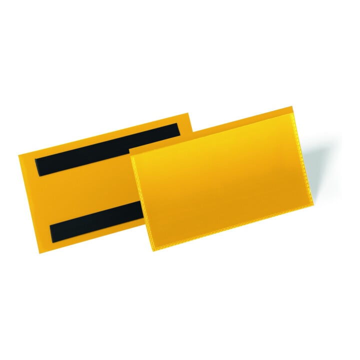DURABLE Etikettentaschen magnetisch 150 x 67 mm gelb 50 St.