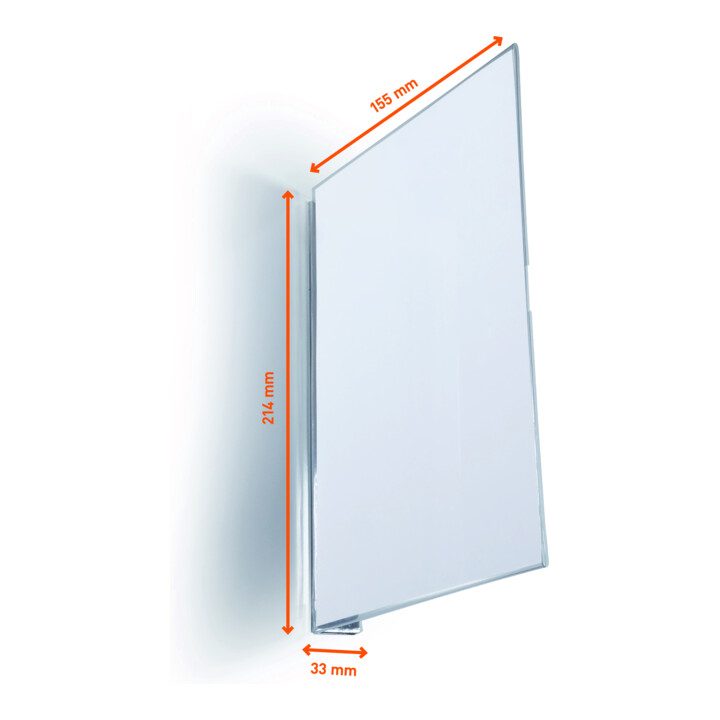 DURABLE Gangschild magn. A5 hoch 10 Stk Transparent 187219