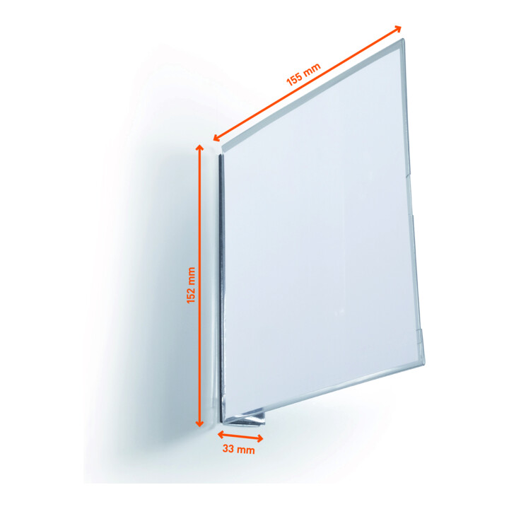 Durable Gangschild magnetisch 149 x 149 mm transparent 10 Stk