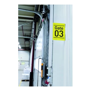 Durable Gangschild magnetisch A4 hoch 10 Stk Transparent 187419