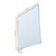 Durable Gangschild selbstklebend 149 x 149 mm transparent 10 Stk