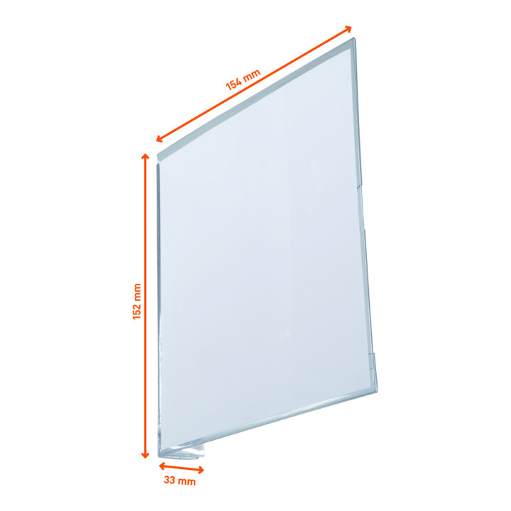 Durable Gangschild selbstklebend 149 x 149 mm transparent 10 Stk