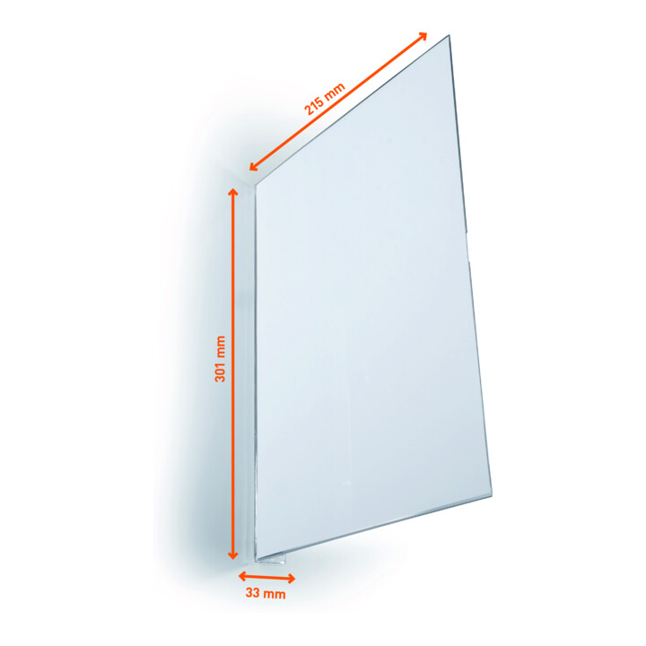 Durable Gangschild selbstklebend A4 hoch 10 Stk transparent 185919