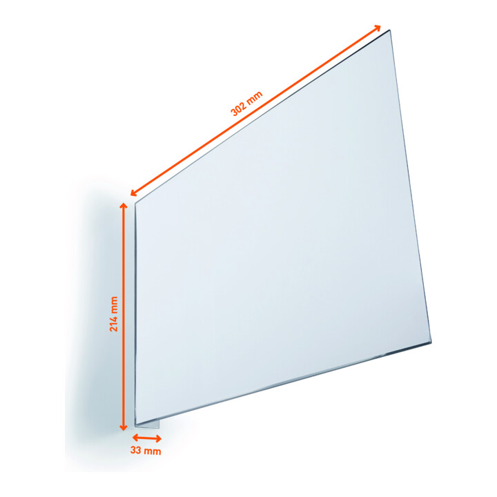 Durable Gangschild selbstklebend A4 quer 10 Stk transparent