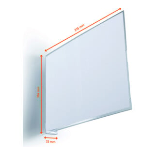 Durable Gangschild selbstklebend A5 quer 10 Stk transparent 185819