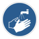 Durable Gebotsaufkleber Hände waschen, ablösbar-1