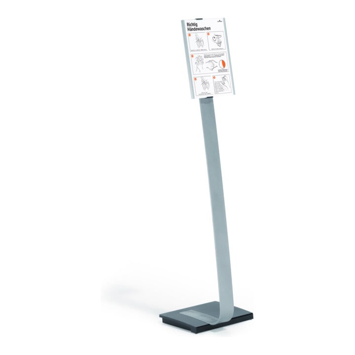 DURABLE Info-Bodenständer INFO SIGN STAND A4 481223 silber