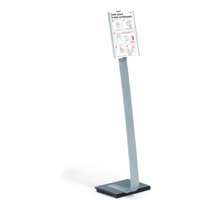 DURABLE Info-Bodenständer INFO SIGN STAND A4 481223 silber