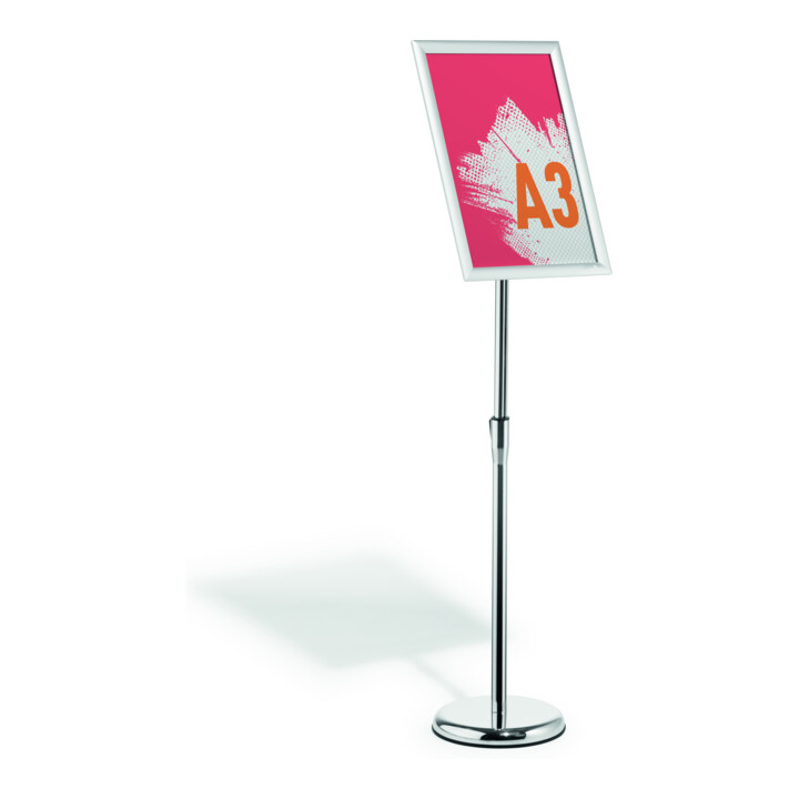 DURABLE Info-Bodenständer INFO SIGN STAND A4 481223 silber