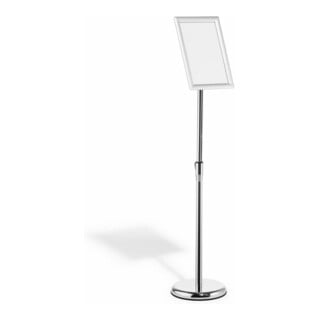 Durable Info-Bodenständer mit Aluminium Klapprahmen A4