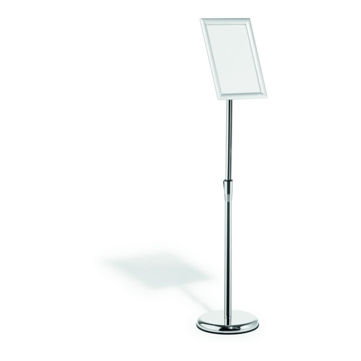 Durable Info-Bodenständer mit Aluminium Klapprahmen A4