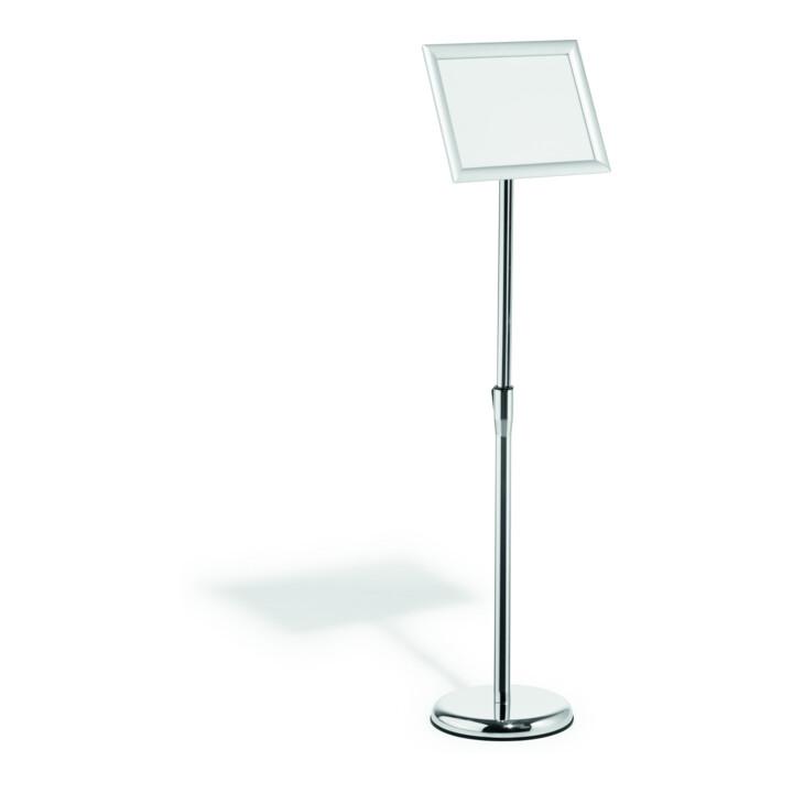 Durable Info-Bodenständer mit Aluminium Klapprahmen A4