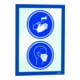 Durable Info-Rahmen DURAFRAME® A4 10 St. dunkelblau