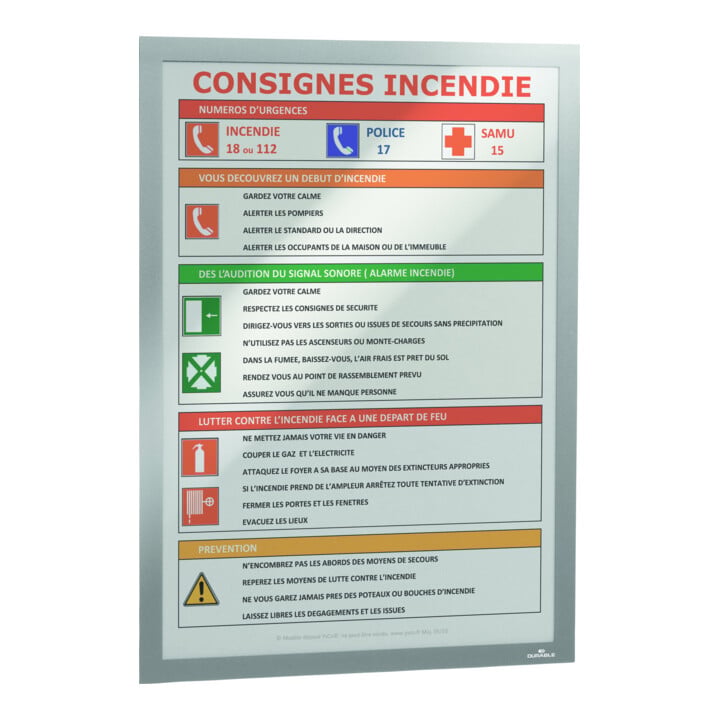 DURABLE Info-Rahmen DURAFRAME® A4 10 St. schwarz
